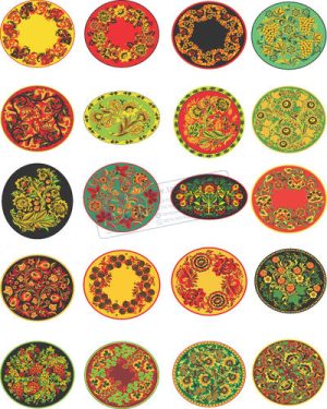 Vector Khung Viền Hoa Văn, Hoa Góc, Đường Viền (448)