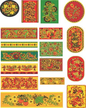 Vector Khung Viền Hoa Văn, Hoa Góc, Đường Viền (449)