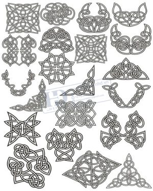 Vector Khung Viền Hoa Văn, Hoa Góc, Đường Viền (45)