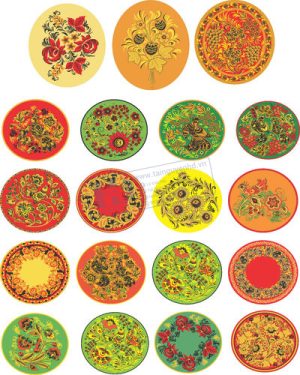 Vector Khung Viền Hoa Văn, Hoa Góc, Đường Viền (453)