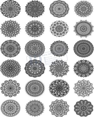 Vector Khung Viền Hoa Văn, Hoa Góc, Đường Viền (472)