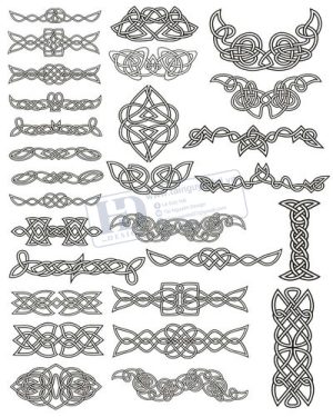 Vector Khung Viền Hoa Văn, Hoa Góc, Đường Viền (48)