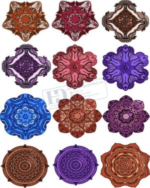 Vector Khung Viền Hoa Văn, Hoa Góc, Đường Viền (480)