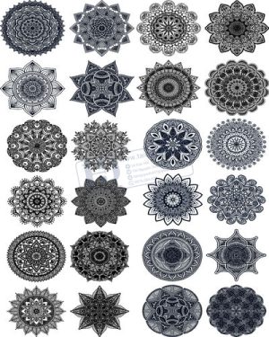 Vector Khung Viền Hoa Văn, Hoa Góc, Đường Viền (491)