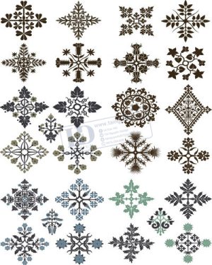 Vector Khung Viền Hoa Văn, Hoa Góc, Đường Viền (501)