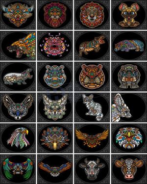 Vector Khung Viền Hoa Văn, Hoa Góc, Đường Viền (511)