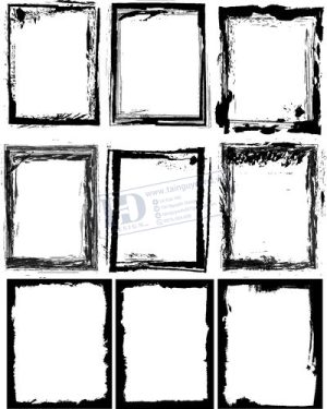 Vector Khung Viền Hoa Văn, Hoa Góc, Đường Viền (529)