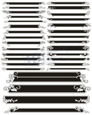 Vector Khung Viền Hoa Văn, Hoa Góc, Đường Viền (54)