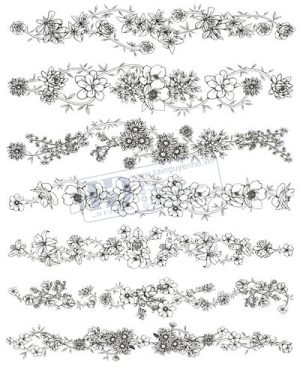 Vector Khung Viền Hoa Văn, Hoa Góc, Đường Viền (65)