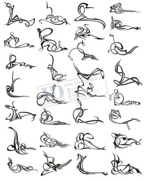 Vector Khung Viền Hoa Văn, Hoa Góc, Đường Viền (69)
