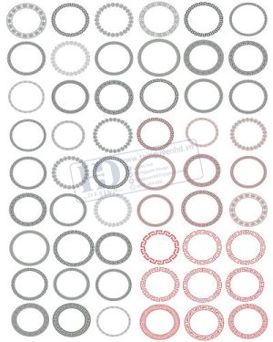 Vector Khung Viền Hoa Văn, Hoa Góc, Đường Viền (8)