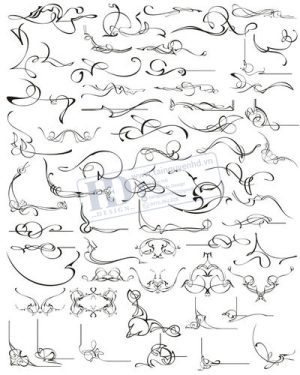 Vector Khung Viền Hoa Văn, Hoa Góc, Đường Viền (82)