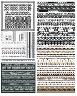 Vector Khung Viền Hoa Văn, Hoa Góc, Đường Viền (88)