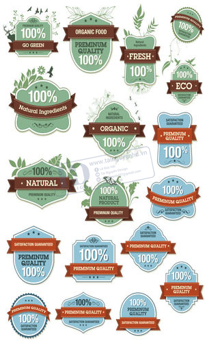 Vector Logo, Huy Hiệu, Labels (3)