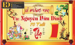 Vector Maket Phông Nền Mừng Thọ