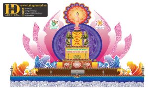 Vector Maket Sân Khấu Phật Giáo 1