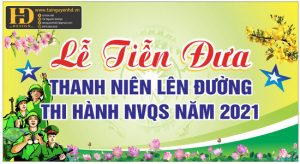 Vector Maket Thanh Niên Lên Đường Nhập Ngũ