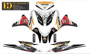 Vector Mẫu Tem Xe Máy, Tem Chế 1