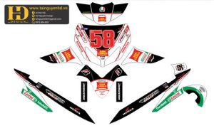 Vector Mẫu Tem Xe Máy, Tem Chế 10