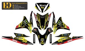 Vector Mẫu Tem Xe Máy, Tem Chế 12