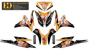 Vector Mẫu Tem Xe Máy, Tem Chế 14