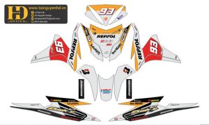 Vector Mẫu Tem Xe Máy, Tem Chế 15