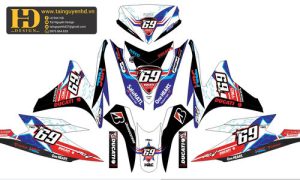 Vector Mẫu Tem Xe Máy, Tem Chế 3