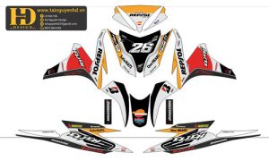 Vector Mẫu Tem Xe Máy, Tem Chế 4