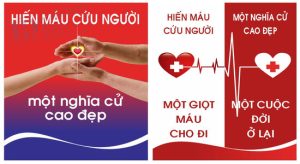 Vector Mẫu TuyênTruyền Hiến Máu