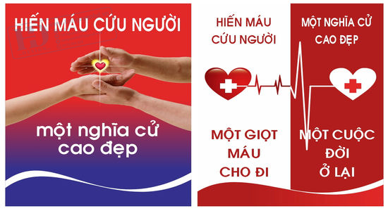Vector Mẫu TuyênTruyền Hiến Máu