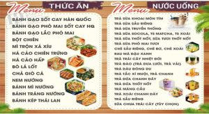 Vector Menu, Thực Đơn Nhà Hàng