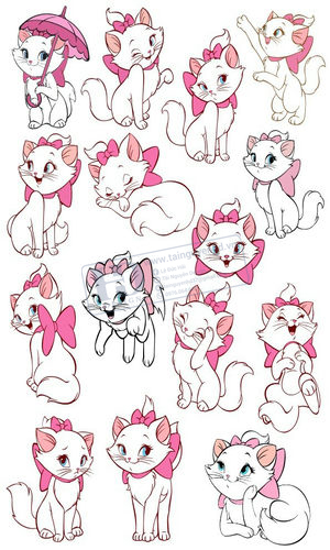 Vector Mèo Hồng, Cat Pink