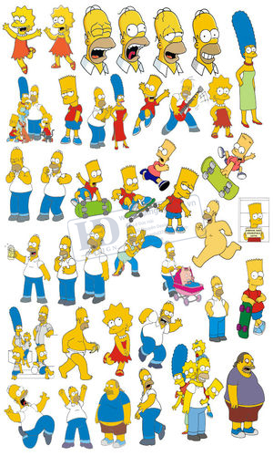 Vector Nhân Vật Hoạt Hình Simpsons (1)