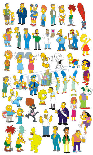 Vector Nhân Vật Hoạt Hình Simpsons (2)