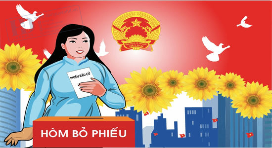 Vector Pano Bầu Cử 9