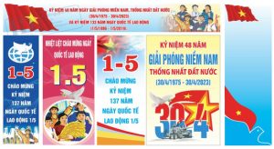 Vector Pano Giải Phóng Miền Nam, Quốc Tế Lao Động