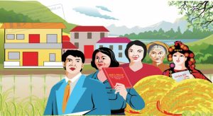 Vector Pano Thông Thôn Mới