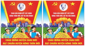 Vector Pano, Tranh Cổ Động Chào Mừng Nông Thôn Mới