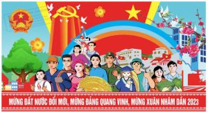 Vector Pano, Tranh Cổ Động Mừng Đảng Mừng Xuân 15