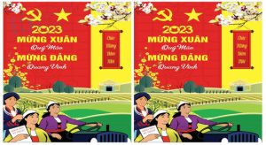 Vector Pano, Tranh Cổ Động Mừng Đảng Mừng Xuân 46