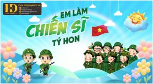 Vector Phông Nền Chúng Em Làm Chiến Sỹ 2