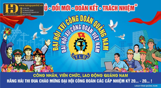 Vector Phông Nền Đại Hội Công Đoàn 5