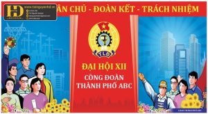 Vector Phông Nền Đại Hội Công Đoàn 6