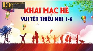 Vector Phông Nền Hội Trại Khai Mạc Hè Thiếu Nhi 1