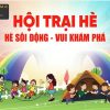 Vector Phông Nền Hội Trại Khai Mạc Hè Thiếu Nhi 2