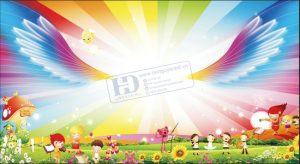 Vector Phông Nền Tết Thiếu Nhi, Phông Nền Mầm Non (1)