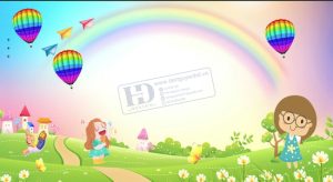 Vector Phông Nền Tết Thiếu Nhi, Phông Nền Mầm Non (10)