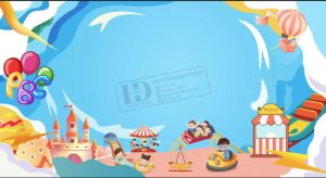 Vector Phông Nền Tết Thiếu Nhi, Phông Nền Mầm Non (14)