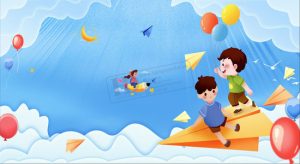 Vector Phông Nền Tết Thiếu Nhi, Phông Nền Mầm Non (17)