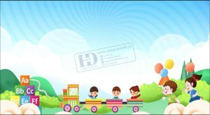 Vector Phông Nền Tết Thiếu Nhi, Phông Nền Mầm Non (2)